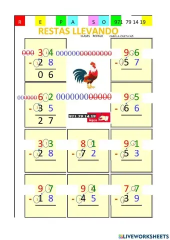 Restas llevando