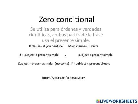 Zero conditional