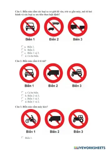 Biển Báo An Toàn Giao Thông