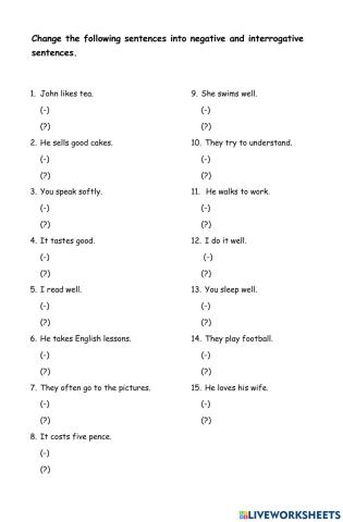 Simple present tense basic