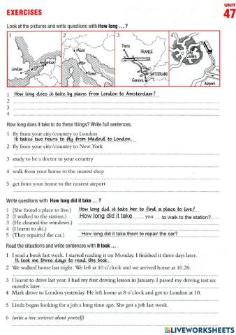 How long did-does it take....