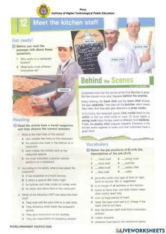 Meet the Kitchen Staff