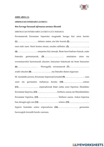 Erromatar inperioaren zatiketa