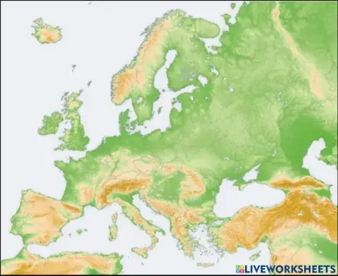 Relieve Europa
