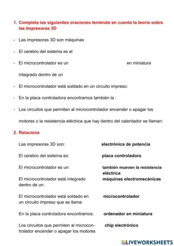 Impresión 3D ficha 3