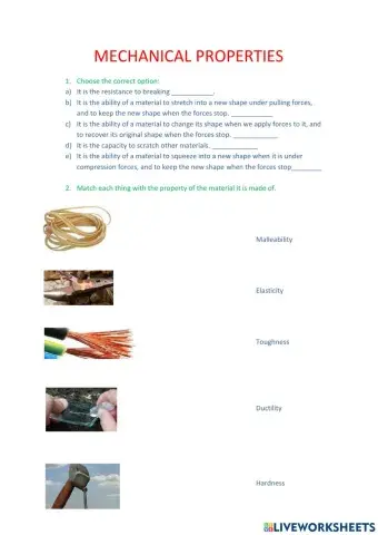 Mechanical properties