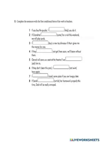 First and second conditional