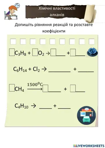 Хімічні властивості алканів