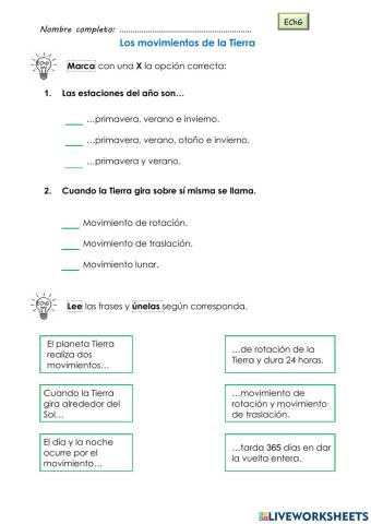 Los movimientos de la Tierra