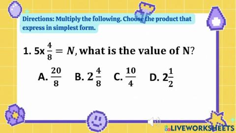 Multipllication of Fraction