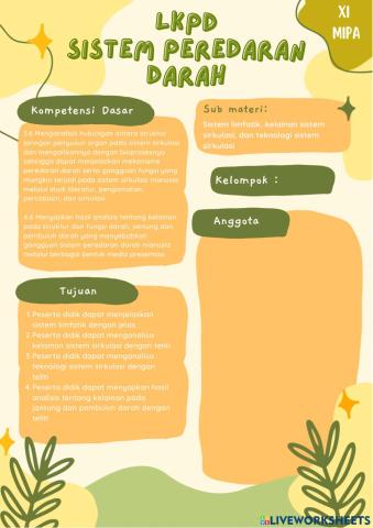 Lkpd kelainan sistem peredaran darah