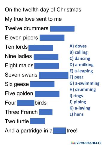 The Twelve Days of Christmas