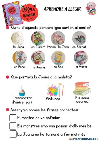 Escola de monstres- Pastissos voladors de colors