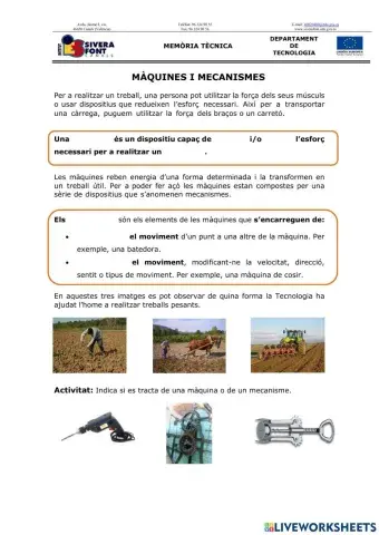 Màquines i mecanismes