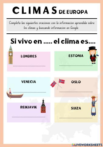 Climas de europa