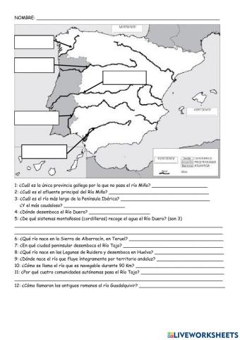 Ríos de la Vertiente Atlántica