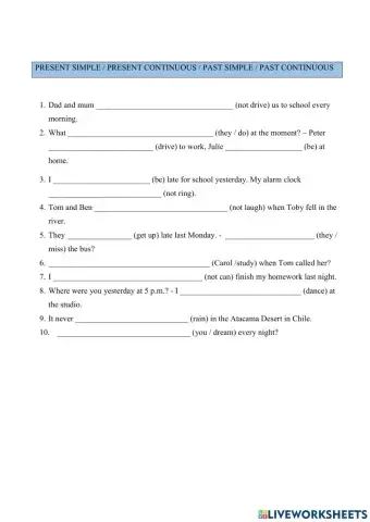 Present and past tenses3