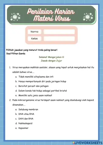 Penilaian Harian Virus