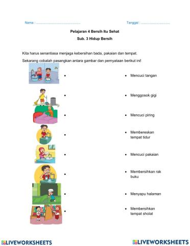 PAI kelas 1 Bersih Itu Sehat ws 2