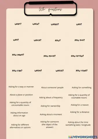 Wh questions