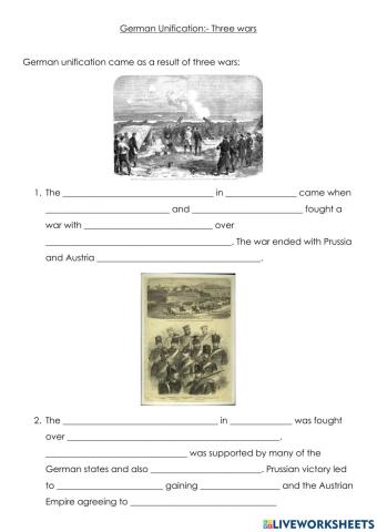 German Unification: Three Wars