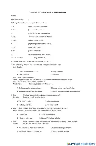 LKPDPemantapan Materi semester1