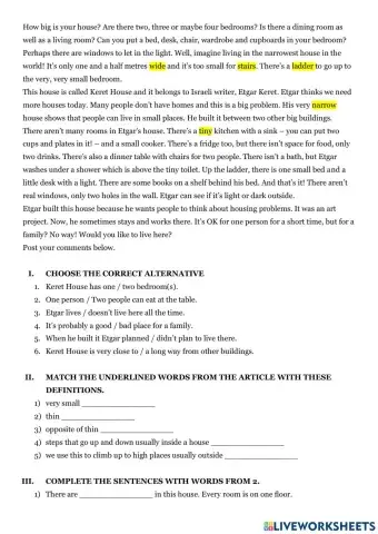 Gateway A2 Unit 2 Reading