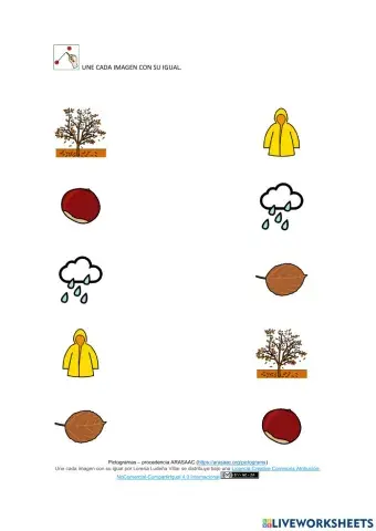 Unir iguales de otoño