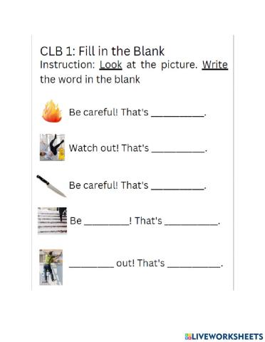 CLB1 - Safety at Work