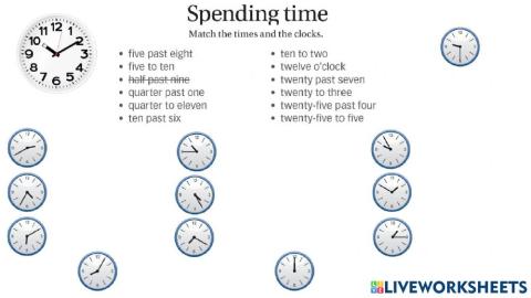 Spending time and present simple negative