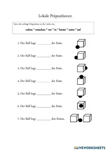 Lokale Präpositionen