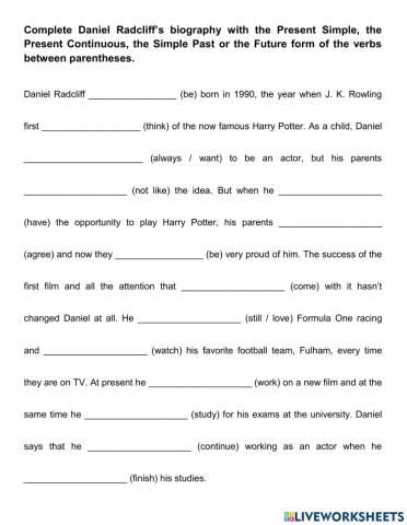 Tenses Review Part 2