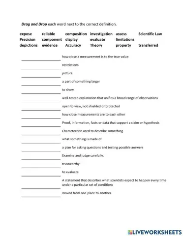 PS-Scientific Vocabulary-Sept-Oct-Nov