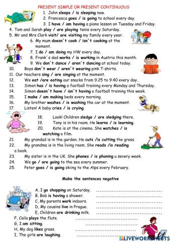 Present Simple or Present Continuous