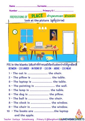 Preposition of place