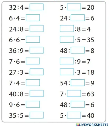 Таблиця множення