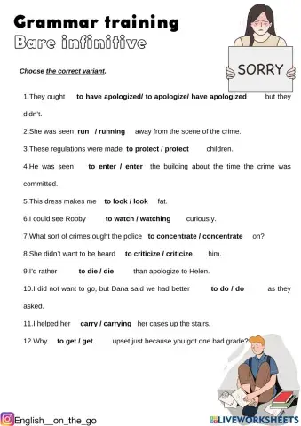 Bare infinitive