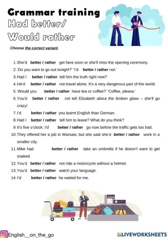 had better would rather