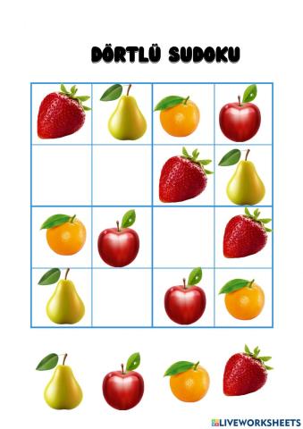 Meyvelerle sudoku4