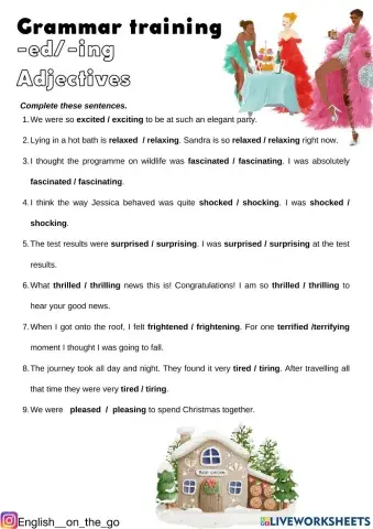 Ed ing adj