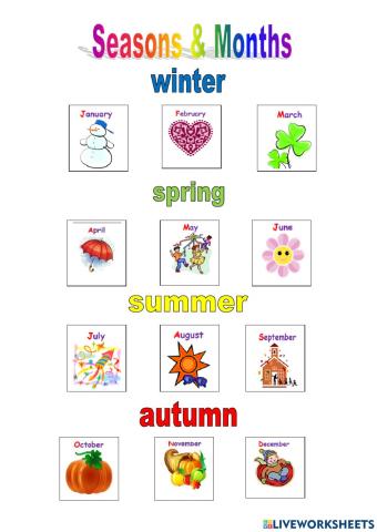 Seasons and months