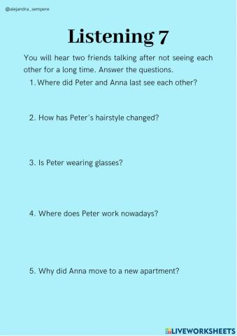 Listening 7