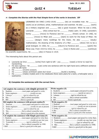 Quiz-6- 7th grade 2022-November 2