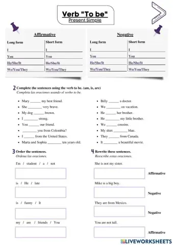 Verb -To Be- Present Simple