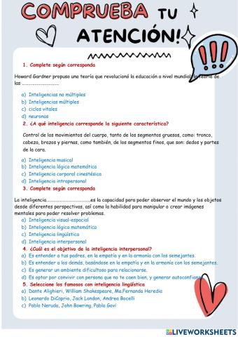 Inteligencias múltiples