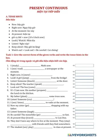 Present continuous 2