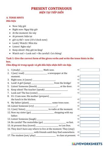 Present continuous 2