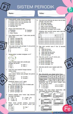 Penilaian harian 2 sistem periodik