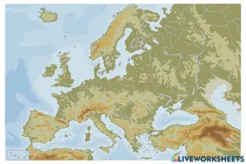 Mapa Europa Físico Juan