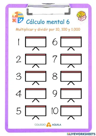 T1 Cálculo Mental 06